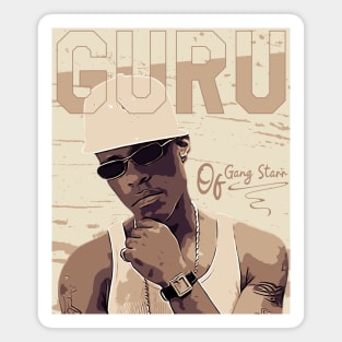 Guru of Gang Starr Magnet